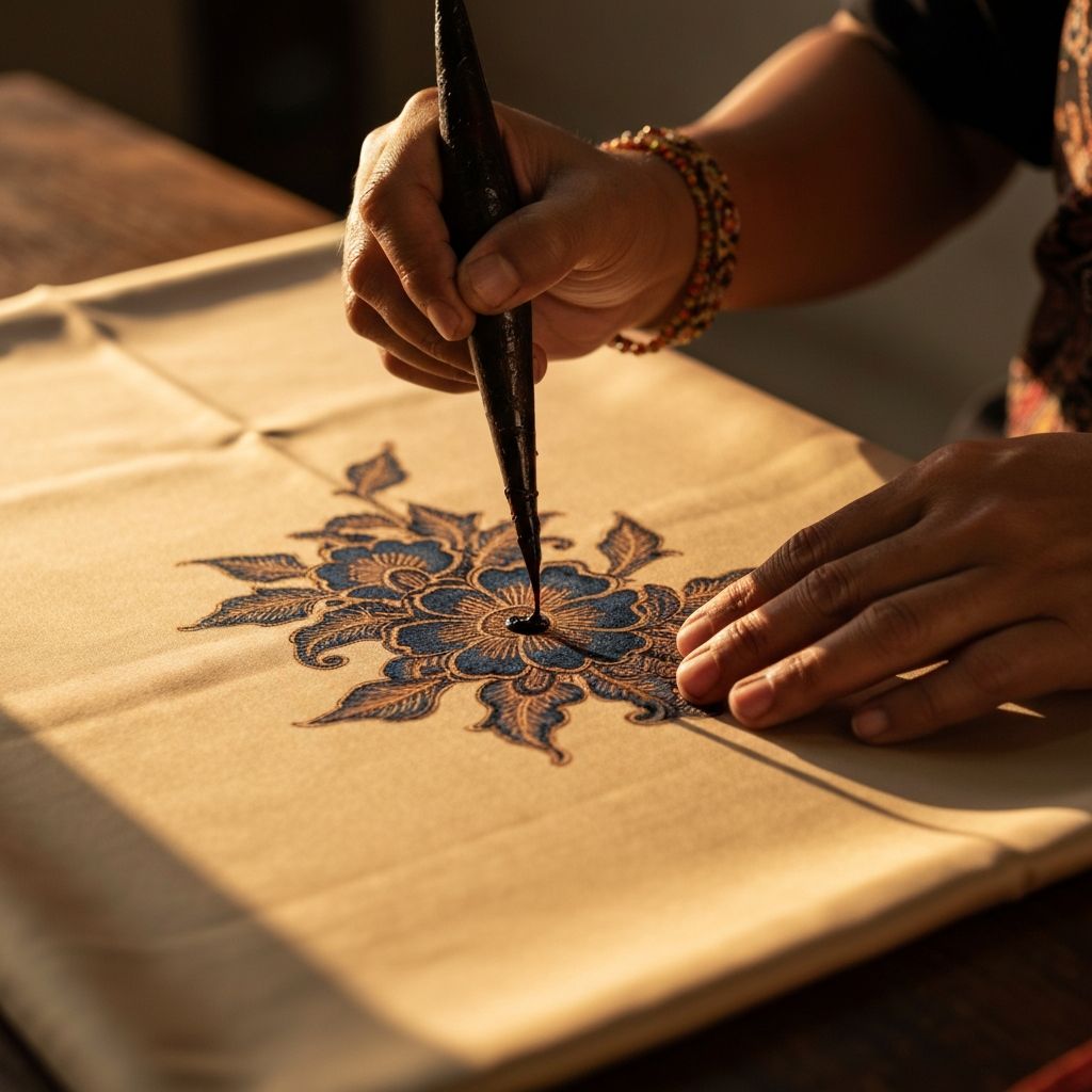 The art of batik making - traditional wax resist dyeing
